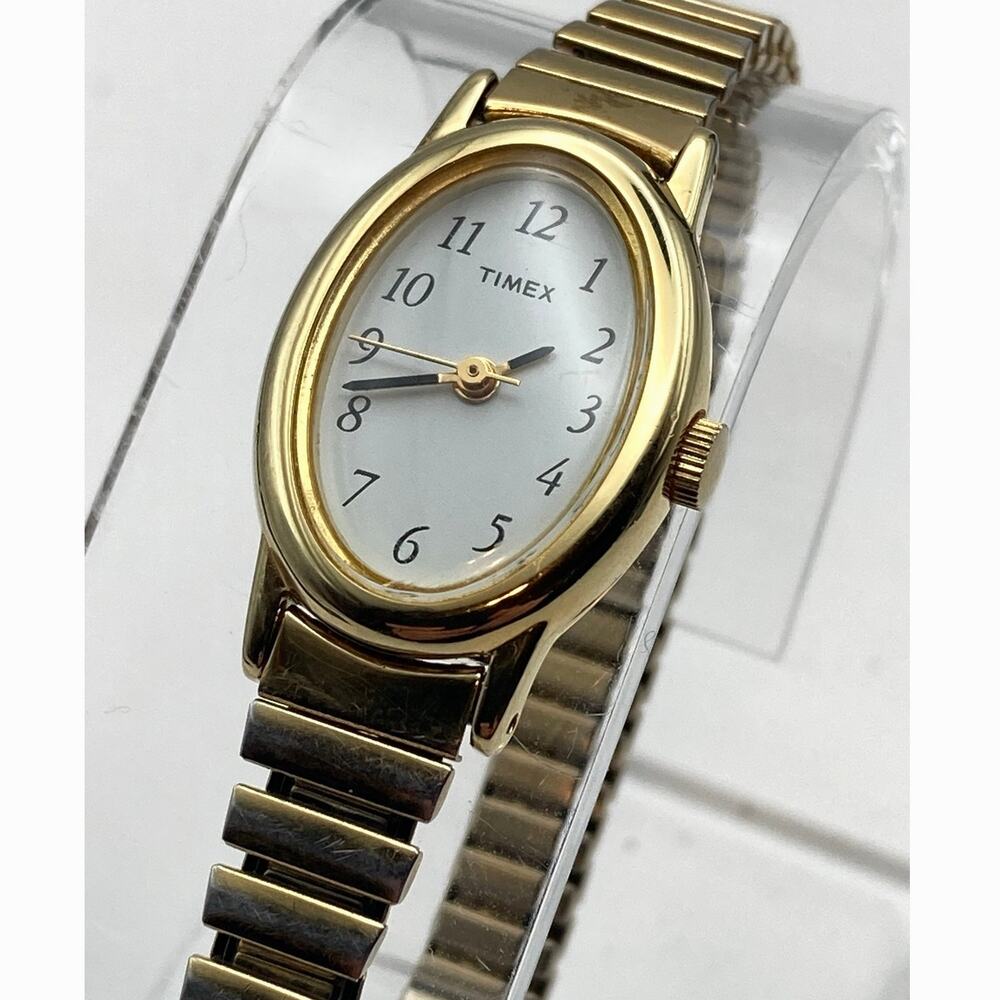 Timex Cavatina Women's Oval Watch 18mm - Fresh Battery - Expandable Band